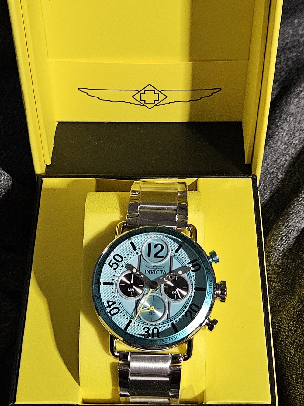 Invicta Speedway Men's 44mm Stainless Steel Chronograph Watch in Turquoise 50885